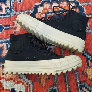 Rare Platform High Top Converse Size 8